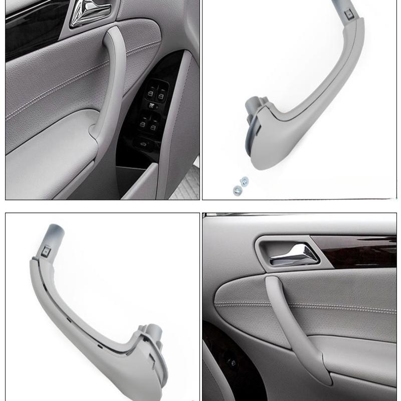 Car Inner Door Handle Trim Pull Grab Panel Handle 2038101551 2038101651 for For Mercedes Benz C-Class W203  2000-2007 Fit 4-Door Sedan Only