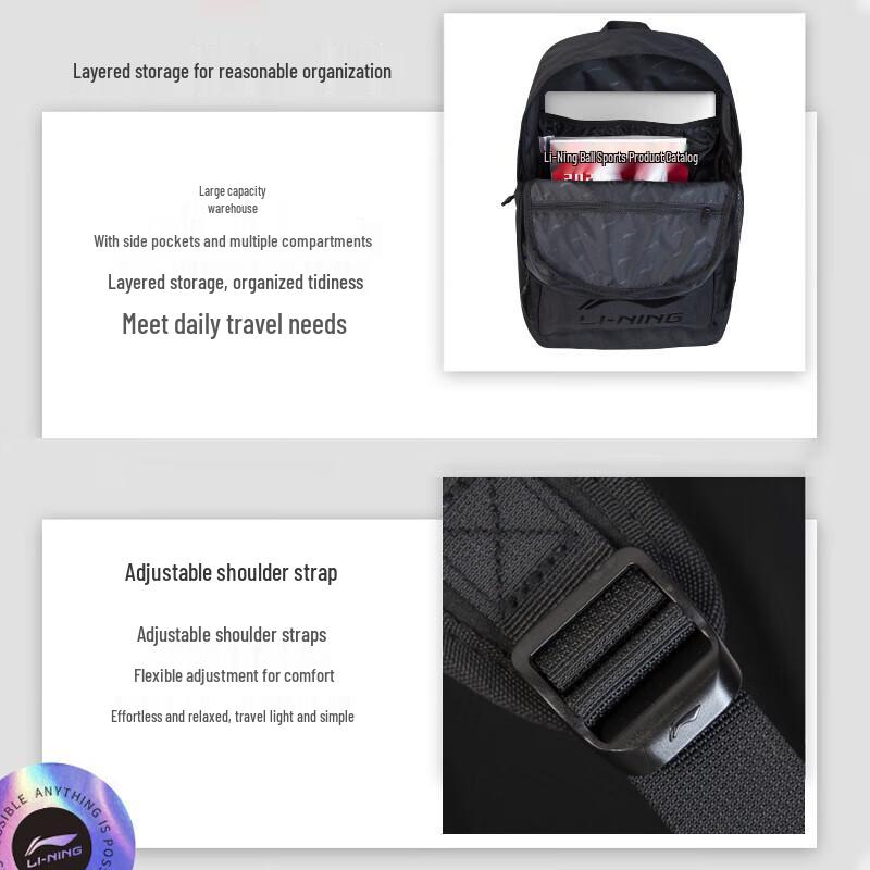 Li-Ning Unisex Large Capacity Backpack