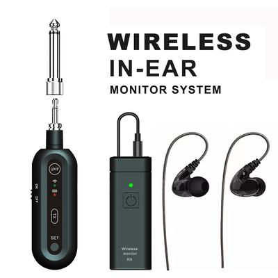 Wireless In Ear Monitor System IEM UHF Mono Transmitter Receiver Low Latency for Studio Band Live Performance