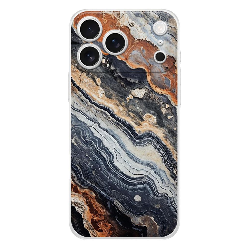 Weiche durchsichtige TPU-Handyhülle für iPhone 17 Air 16E 16 11 15 14 Pro MAX 12 13 7 8 Plus SE Osterhülle Schutz Marmorstein