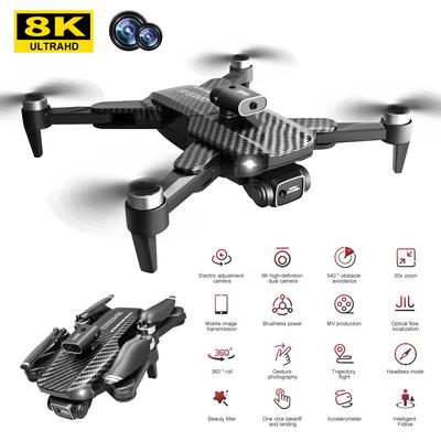 Nový V162 Dron Profesionálny Skladací Kvadrokoptéra Letecká Fotografia HD Kamera RC Helikoptéra FPV WIFI Bezkartáčový Vyhýbanie sa Prekážkam Hračka Darček pre Deti