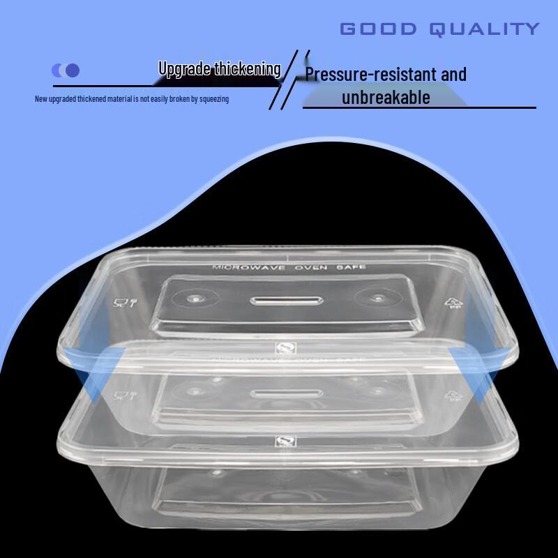 Disposable Rectangular 650ml Food Container