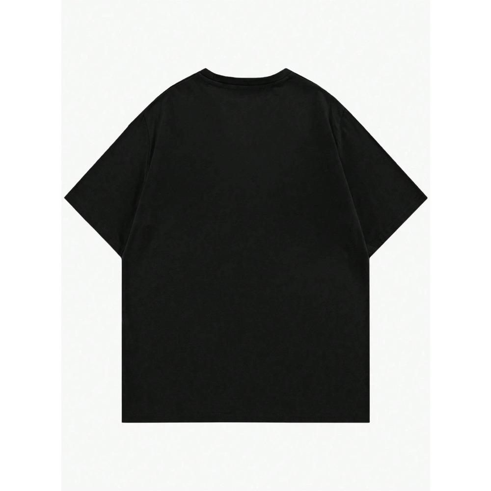 Dojíždějící Muži Ženy Potištěné Tričko Bavlna Móda Léto Streetwear Kulatý Výstřih Nadměrná Velikost Top Módní Značka Krátký Rukáv Tričko S-4xl