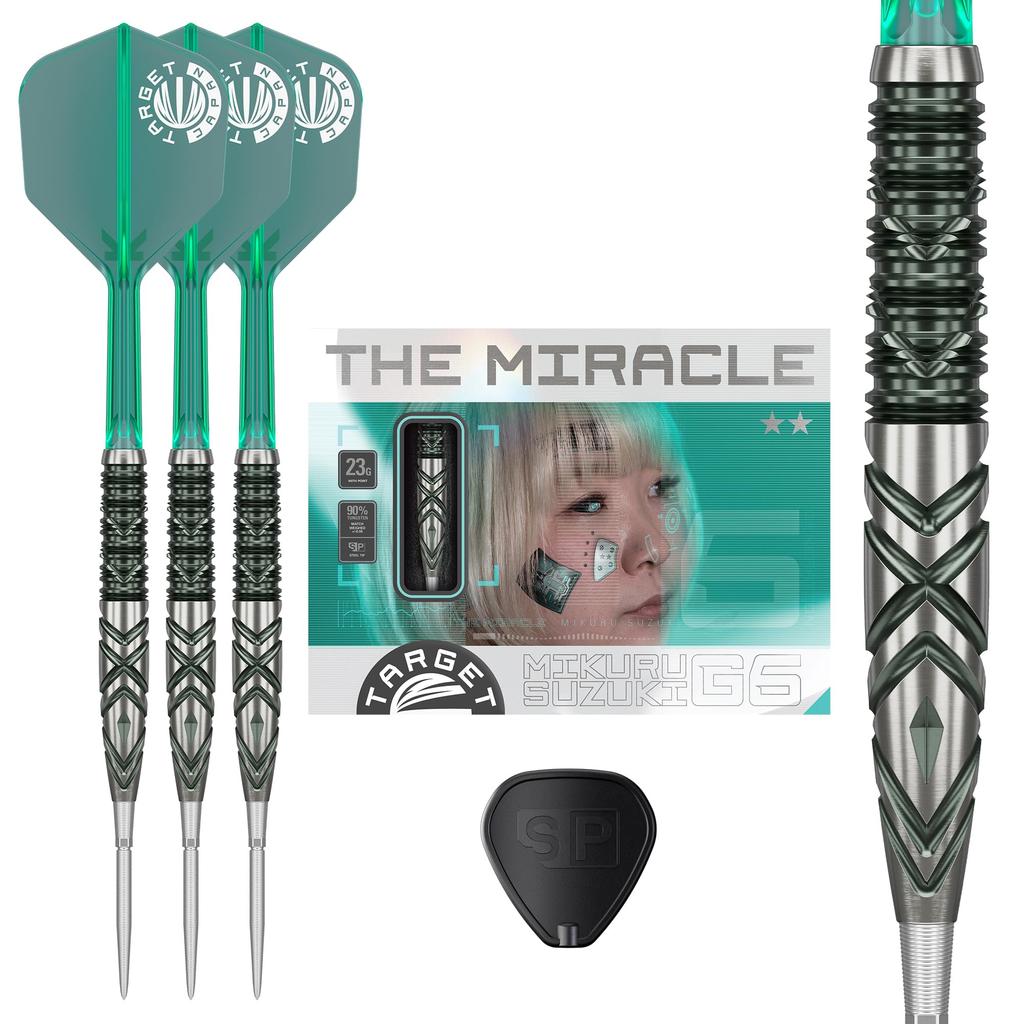 TARGET THE MIRACLE GEN-6 90% Tungsten 23g SP Steel Tip Darts