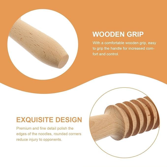 SHREESAMP Gua Sha Wood Stick Tools, Muscle Relaxing Wood Therapy Massage Roller Stick Tool Point Treatment Gua Sha Tools, for Neck and Back Pain