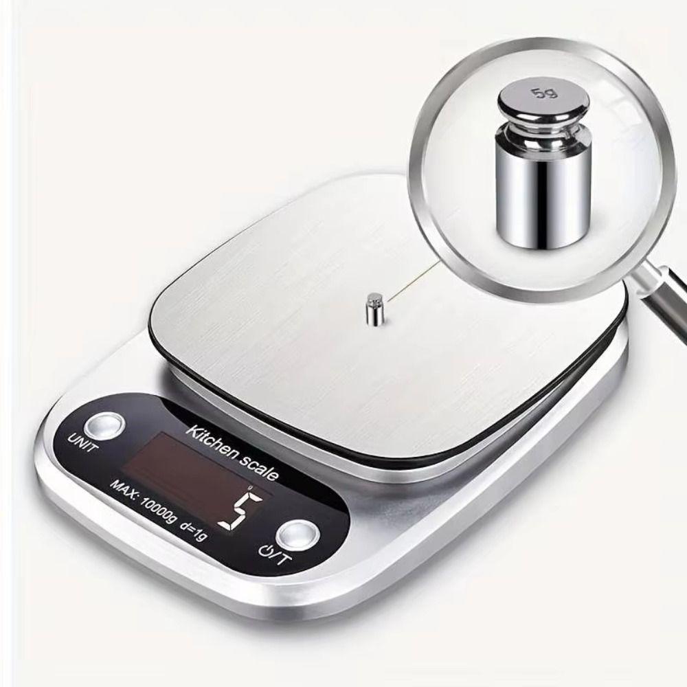 0.1g/1g Kitchen Scale 10/5Kg Digital Food Baking Scale Electronic Scale Cooking Tools