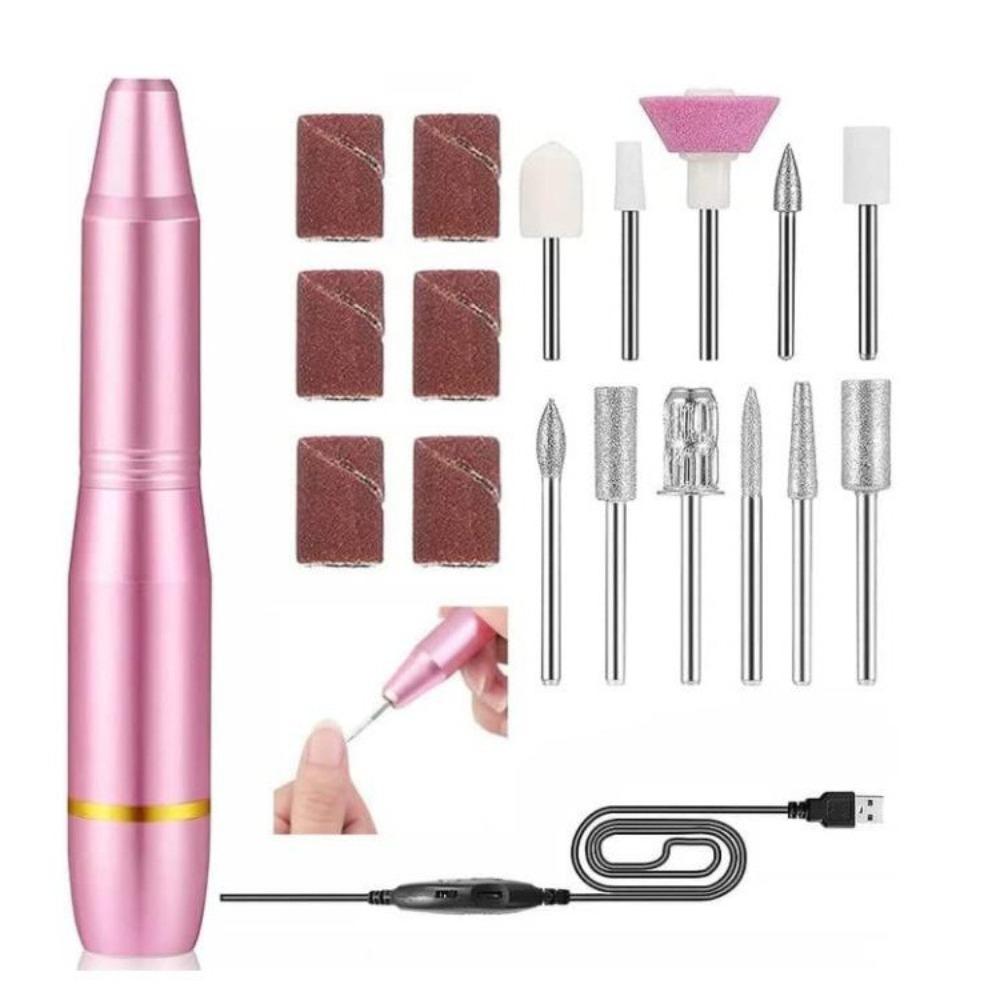 Nails Accessories Electric Nail Drill Pen Manicure Pedicure Drills Gel Polishing Tools Electric Nail Sander Driller USB