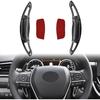 Steering Wheel Paddle Shifter Extensions Covers Compatible With Toyota Camry 2018- For Corolla RAV4 Avalon -, Aluminum Car Paddle Shifter Extension
