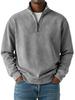 2025 European Style Men's 3D Print High Collar Half-Zip Hoodie for Spring/Autumn