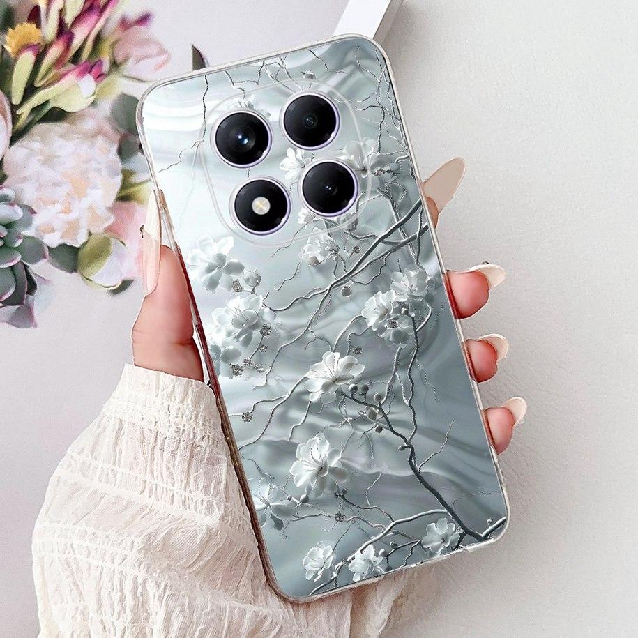 For Xiaomi Redmi Note 14 Pro Plus Case New Popular Flower Marble Soft Silicone Cover For Xiaomi Redmi Note 14 Pro Global Capinha