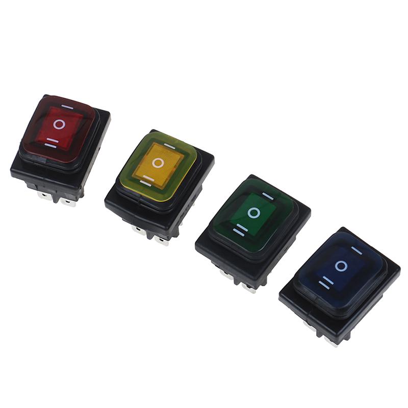 1 Adet 30A/250V 6Pin Su Geçirmez Otomatik Tekne Geçiş Anahtarı Ledli 12V 220V
