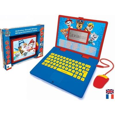 LEXIBOOK - Computador educativo bilíngue Patrulha Canina - 124 atividades (Francês Inglês) - A partir dos 4 anos