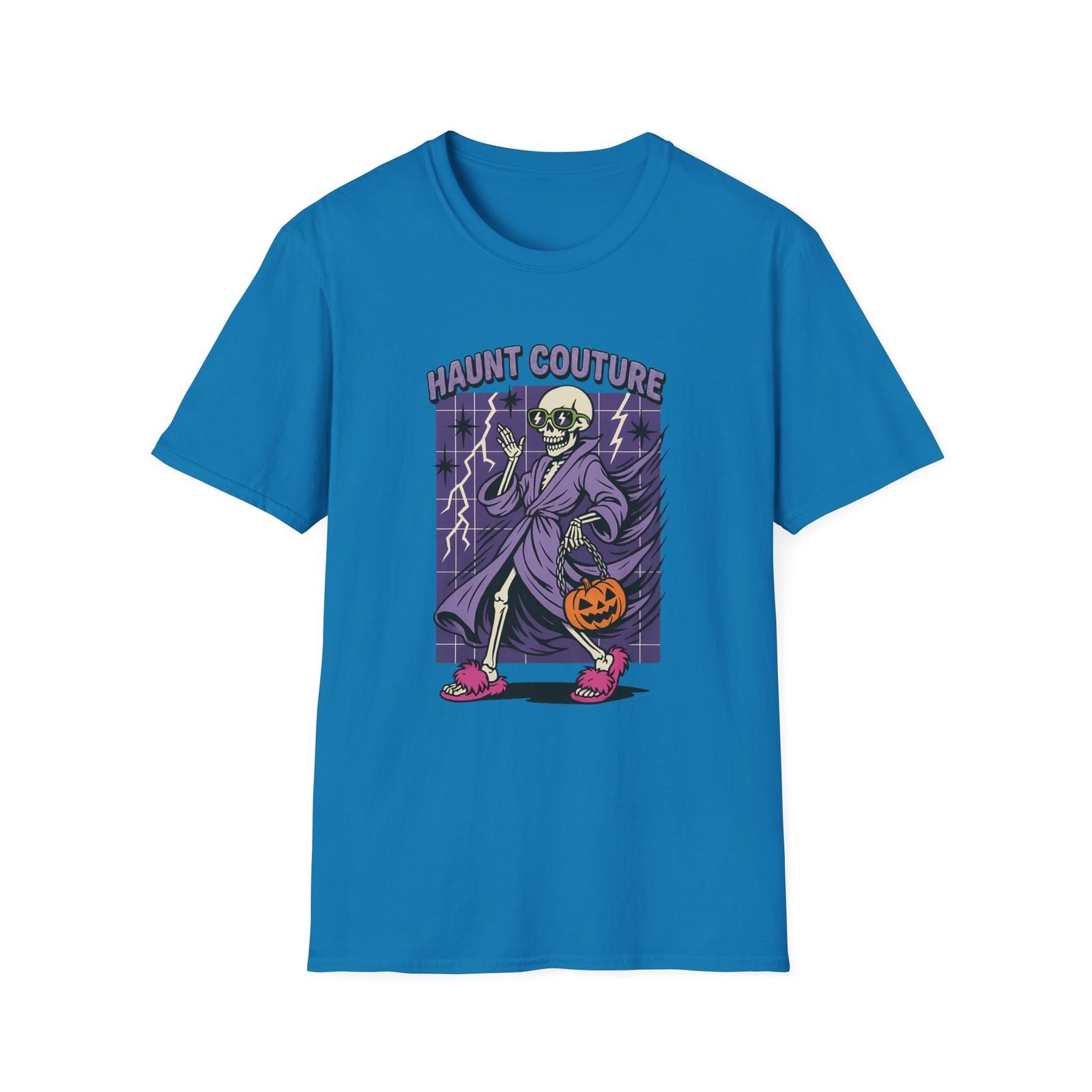 Unisex Softstyle T-Shirt Mens Womens Tees Top Haunt Couture Funny Skeleton Fashion Halloween Pumpkin 4XL