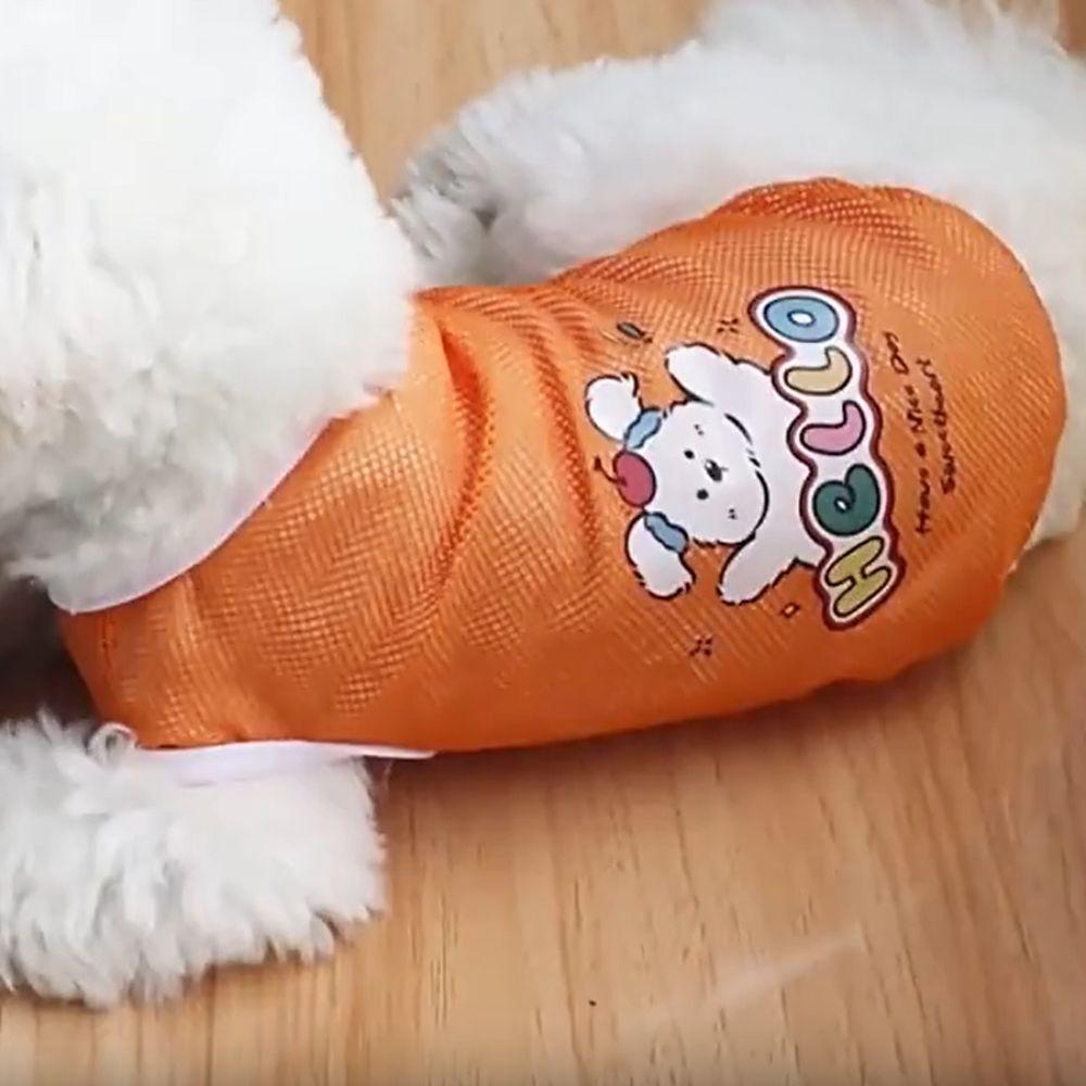 

Cartoon Pattern Dog Summer Clothes Thin Cat Sunscreen Vest Household Pet Mesh Vest Spring 4XL зелений