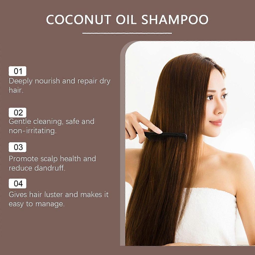 Hoegoa Coconut Oil Shampoo - Scalp Cleansing Care, Smooth And Shiny Hair, Nourishing Hair Follicles Shampoo
