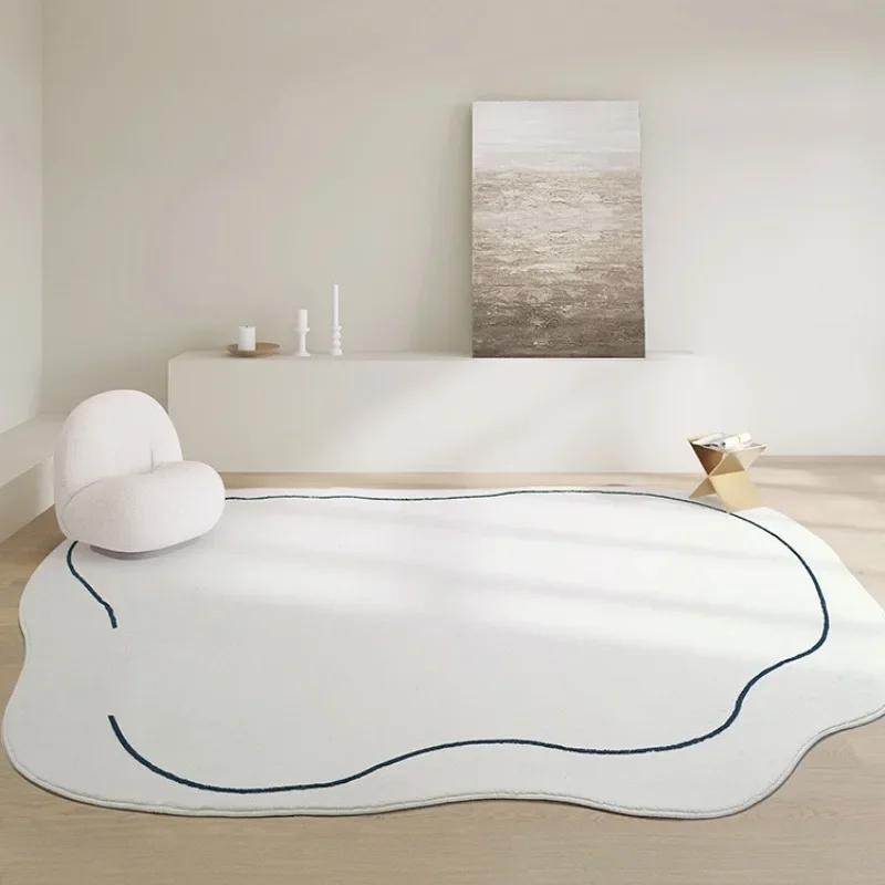 Living Room Carpet In Solid Color, Soft Plush, Bedroom Carpet, Large Floor Mat Beside The Bed, Home Decoration