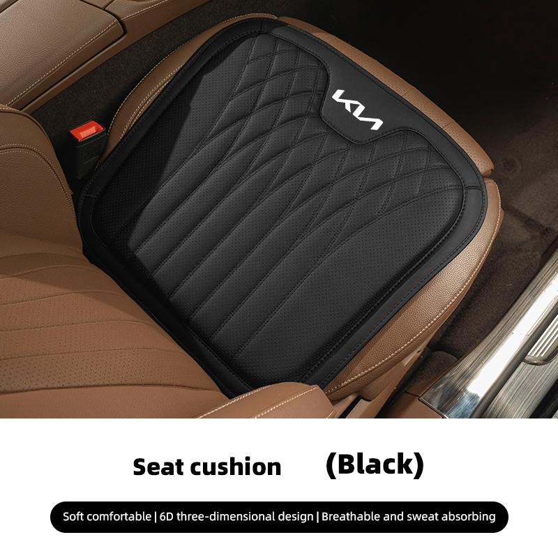 Nappa Leather Car Seat Cushion Cover Waist Pillow Accessories For KIA K5 K9 Sorento Ceed Sportage Carnival Stinger Forte Niro