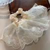 Chouchou d'été en satin et tulle à pois violets - Élastique à cheveux pour femme à haute élasticité