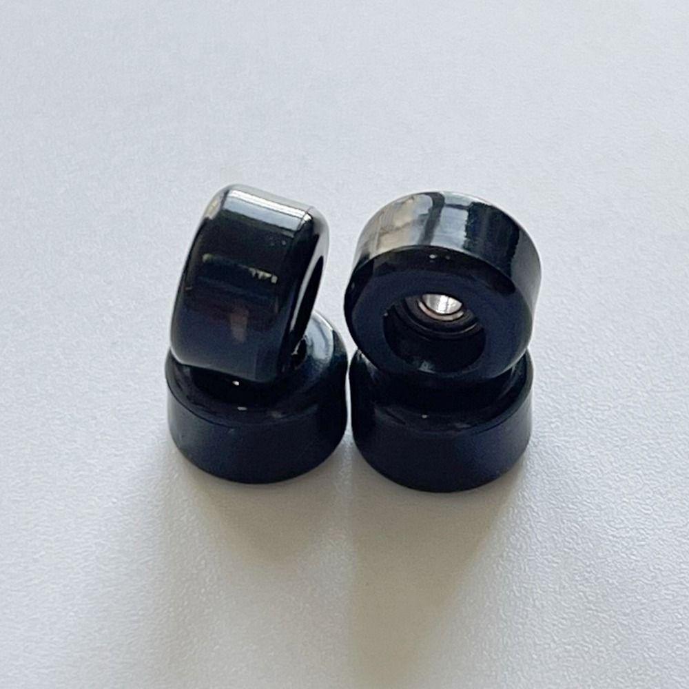 4Pcs PU Metal Bearing Wheel Urethane Finger Skate Board Accessory Durable Fingerboard Wheels