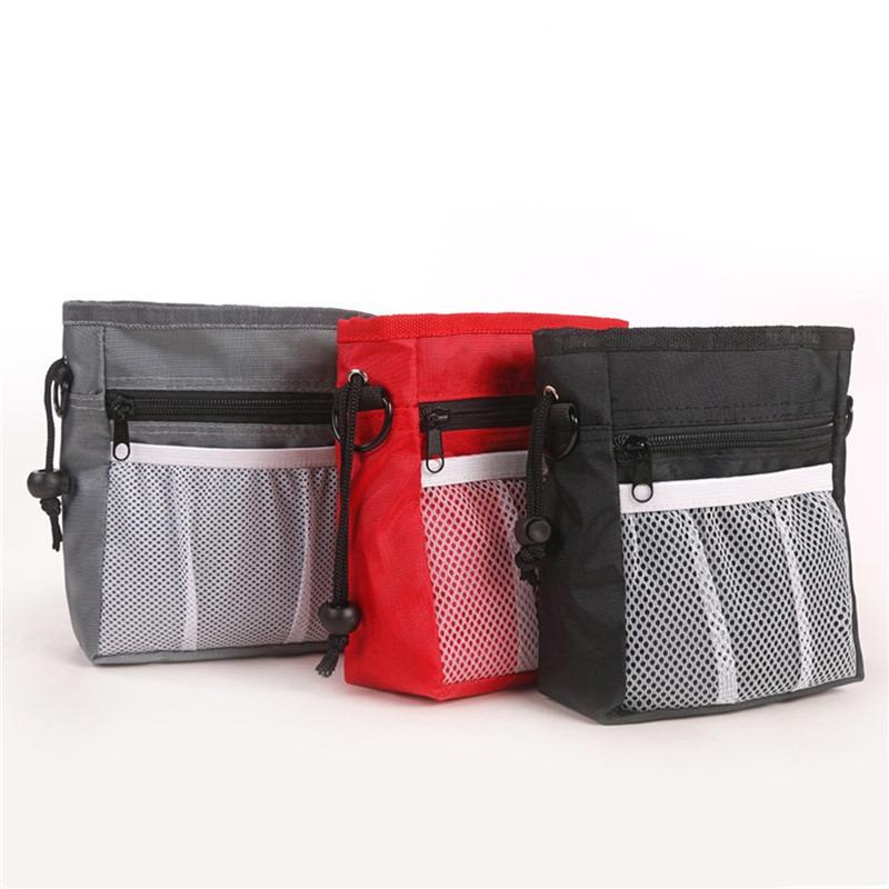 Nylon Dog Training Treat Snack Pouch - Convenient Waist Shoulder Bag For Pet Walking And Feeding Accessories