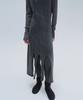 Daiaegeuneol Unbalance Slit Knit Dress (Charcoal)