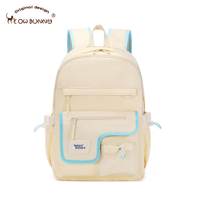 

MeowBunny Meow Rabbit Школьная сумка Студентки колледжа Простой ветер Младшие школьники Рюкзак большой емкости Сумка для компьютера