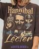 Hannibal Lecter Vintage Horror Villain Grafica Comfort Colors® T-Shirt e t-shirt per bambini, Personaggio Retro Scuro Regalo per Fan Bootleg anni '90 Tee