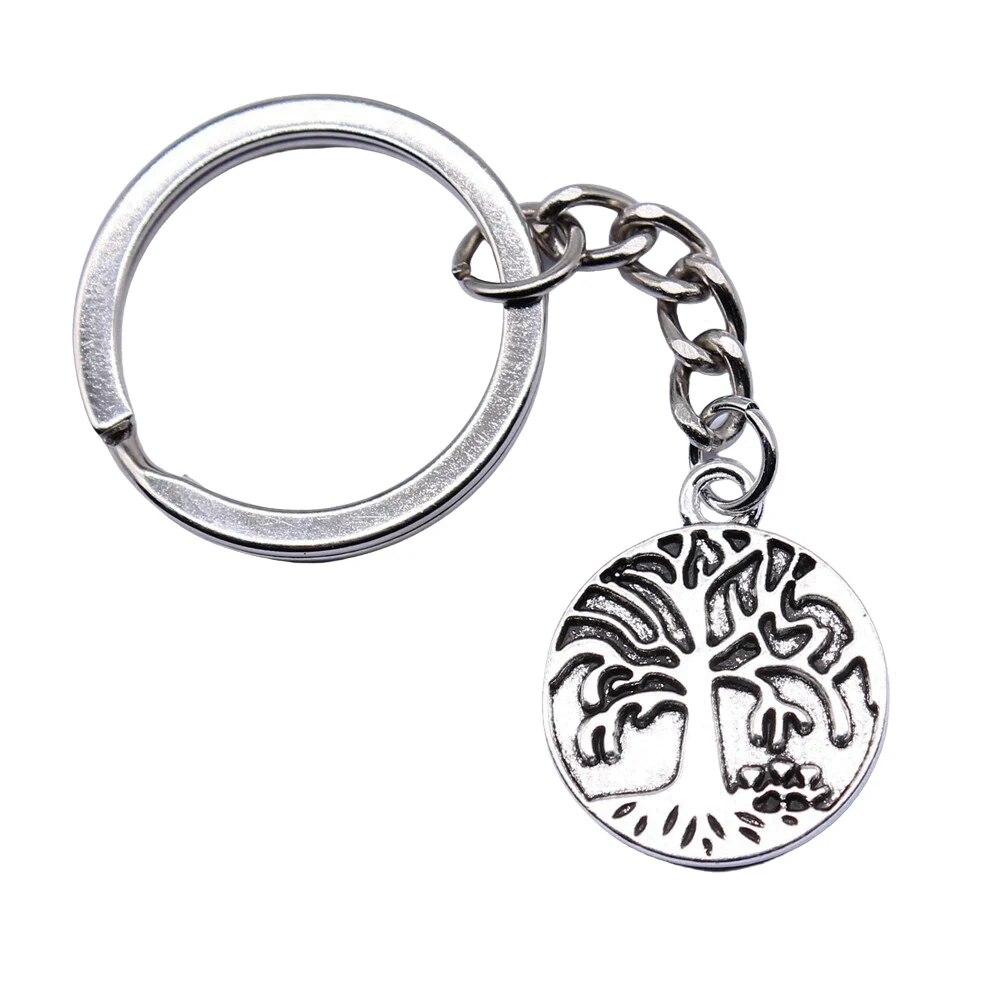 Tree Of Life Klíčenky Ozdoby Předměty Výroba šperků Velikost prstenu 28 mm