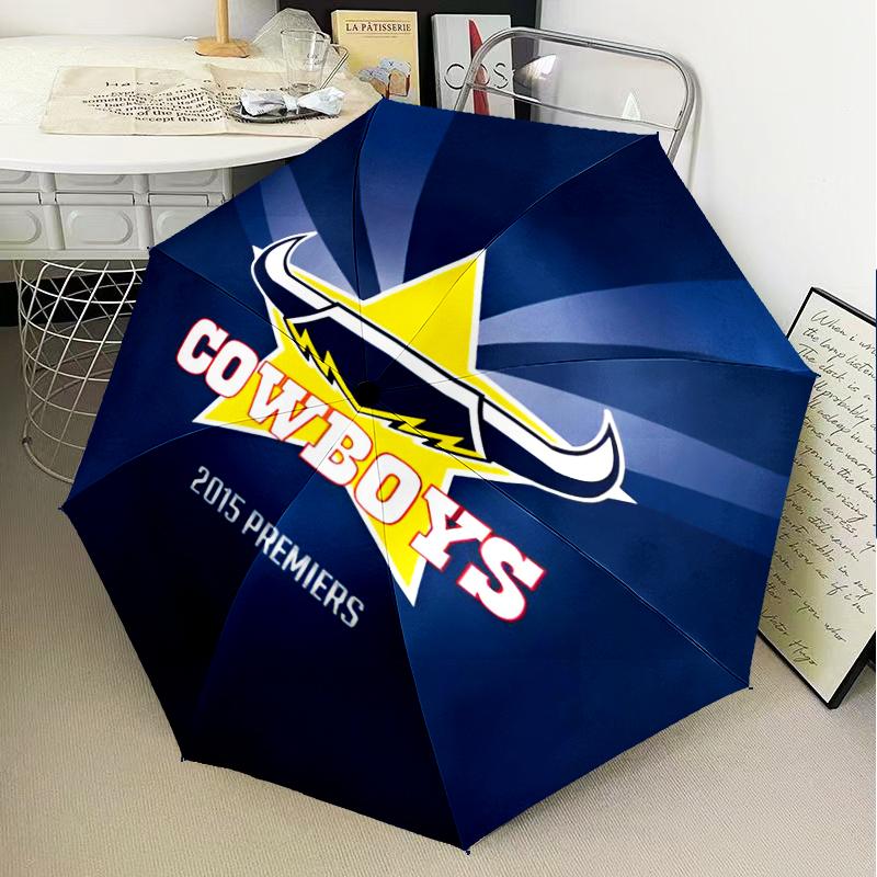 North Queensland Rugby Umbrella Folding umbrella, automatic umbrella 8-Frame for Travel, camping Use Gift for Halloween Christmas