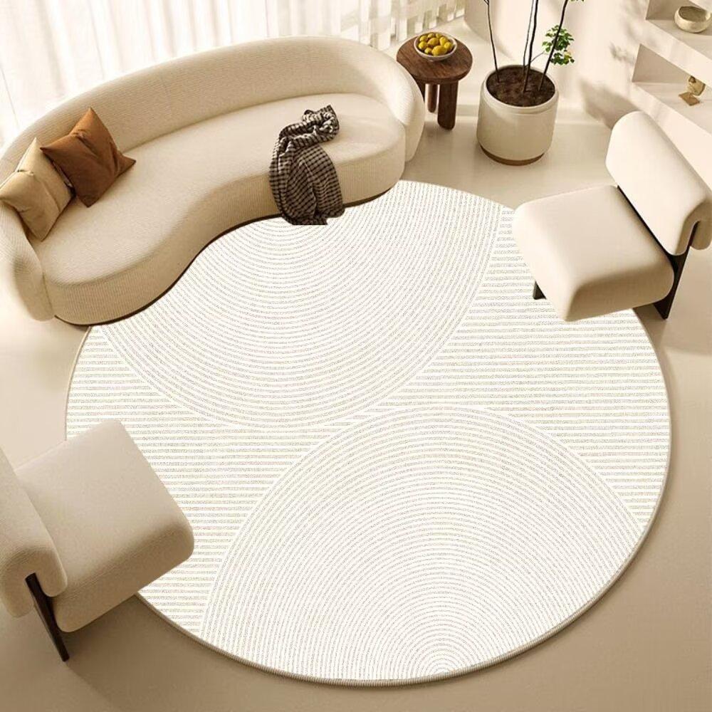 Round Carpet Bedroom Computer Chair Floor Mat Living Room Sofa Floor Mat Home Study Rocking Chair Foot Mat