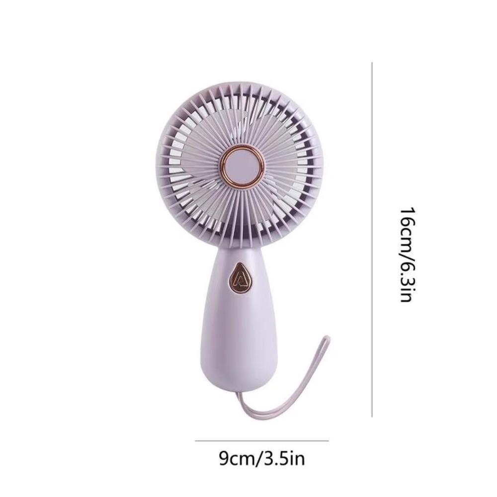 with Colorful Light Mini Handheld Fan Portable Small Electric Fan  For Travel Summer Gift