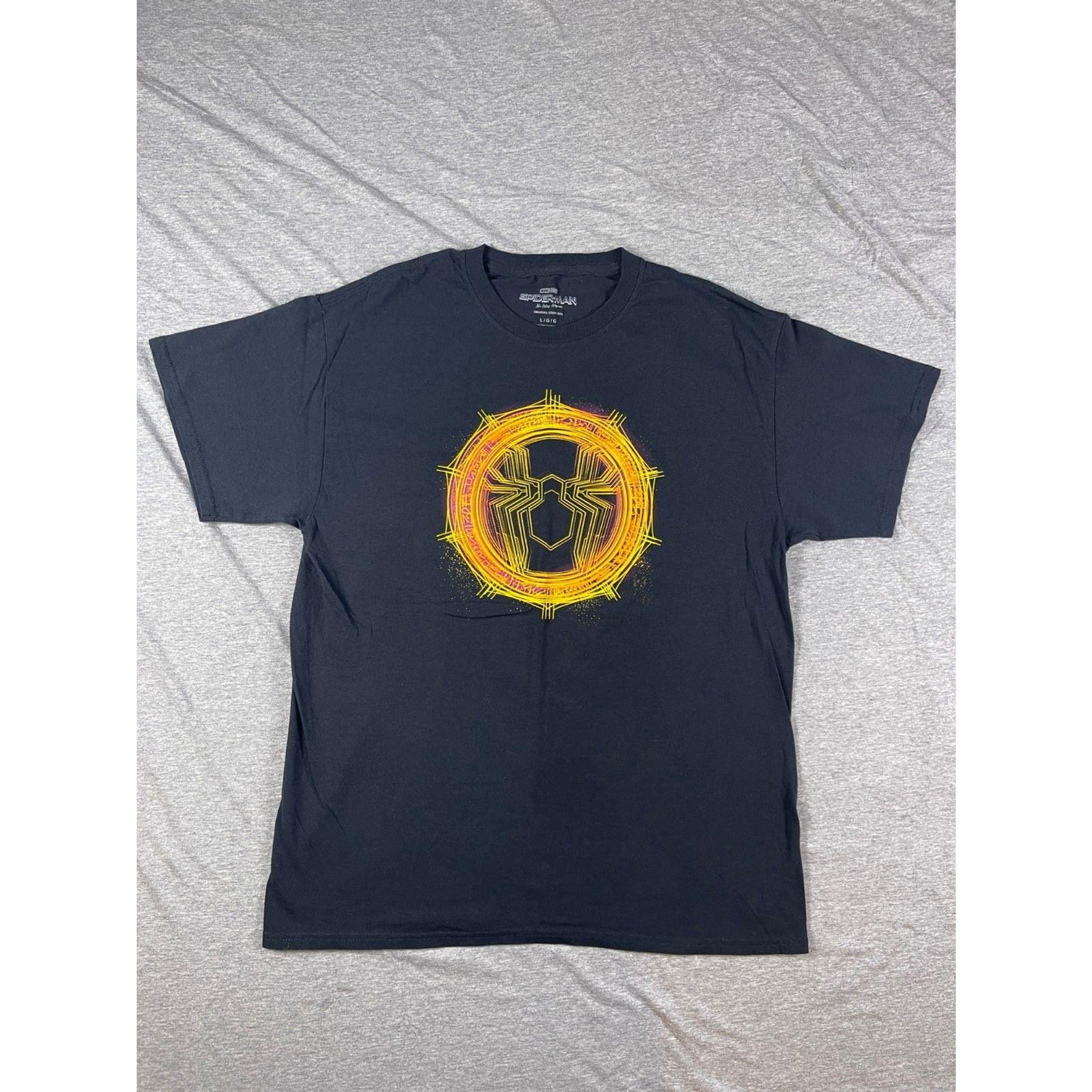 Marvel Spider-Man: No Way Home Gold Spider Graphic Unisex T-Shirt Black Sz Large S разноцветный
