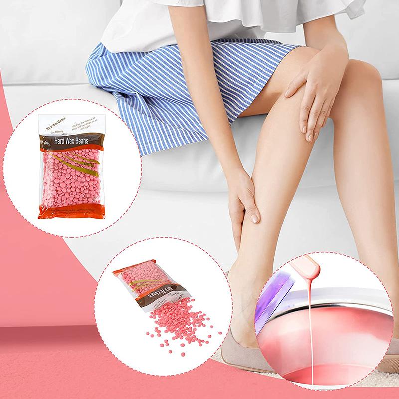 300g Hair Removal Wax Beans Hard Wax Beans Film Wax Bead Depilatory Removing Pellet Waxing Bikini Face Hair Removal Bean