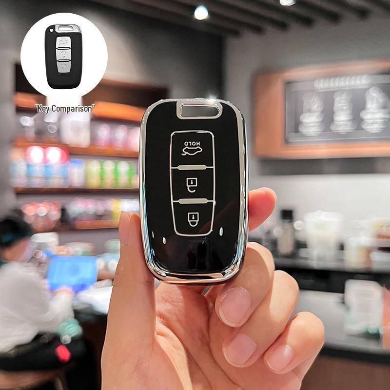 Compatible Key Cover for Beijing Hyundai Sonata 8, Old ix35/Langdong Models
