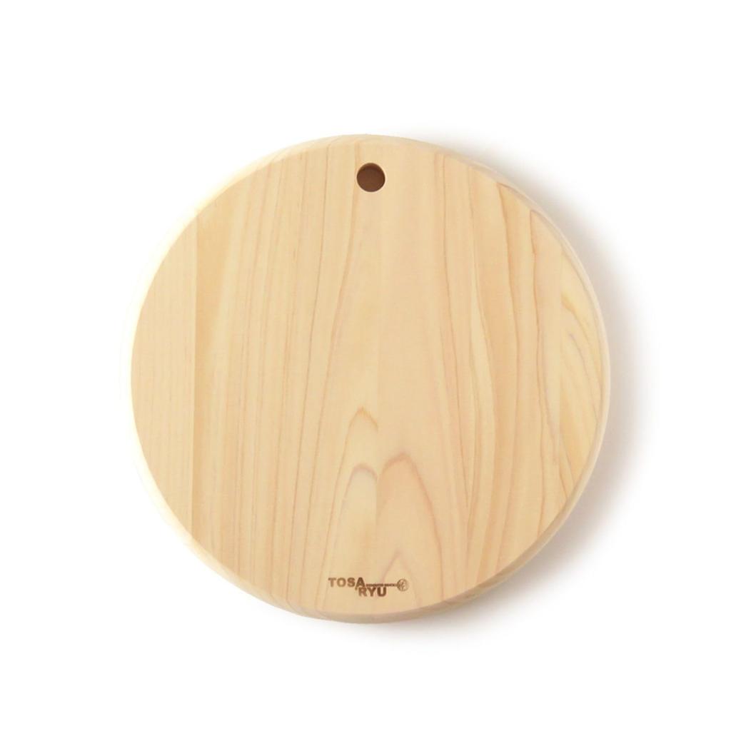 Tosa Ryu Round Hinoki Cutting Board TOSARYU SHIMANTO HINOKI Diameter 25cm x Thickness 2cm Made in Japan HC-2500 (S)