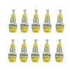 J.40006 10pcs/set 2mm Nickel Plated Banana Female Jack Socket Panel Mount Binding PostYellow
