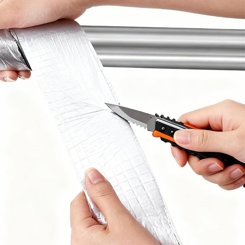 2 Rolls 32.81FT Winter Pipeline Insulation Tape Adhesive Pipe Wrap Tape Outdoor Indoor Winter Freeze Protections