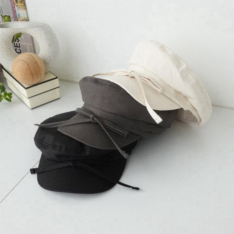 Женская Милая Хлопковая Охотничья Кепка с Лентой, Кепка для Обслуживания Khaki