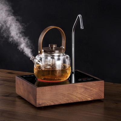 Black Walnut Wood Electric Tea Stove - Versatile Ceramic Pump for Brewing Tea