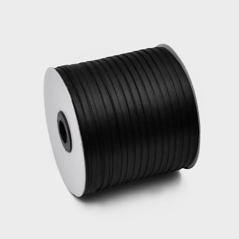 0.3cm Encrypted Polyester Satin Ribbon for Clothing and DIY Accessories