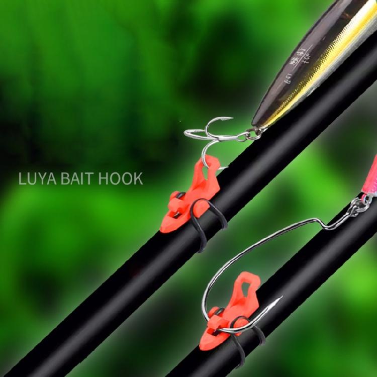 10Pcs Fishings Rod Hook Secure Keeper Baits Holder with 3 Different Rubber Hoop