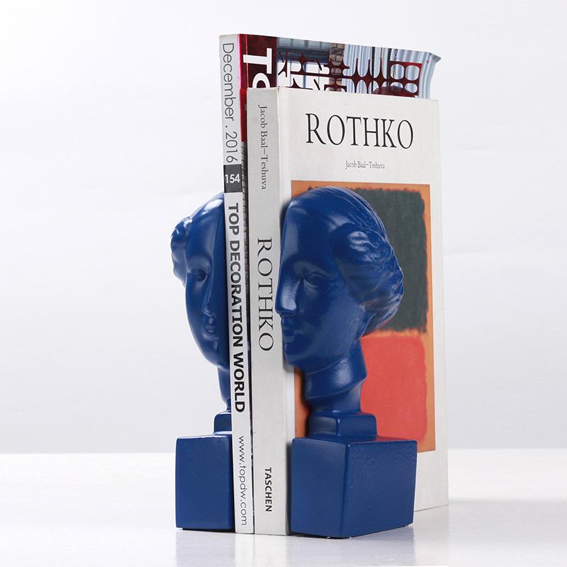 Porträts im europäischen Stil, Buchstützen, Modellzimmer, Wohnzimmer, Arbeitszimmer Dekorationen, Buch, Zeitungsklammern, Zeitschriftenständer, Dekorationen