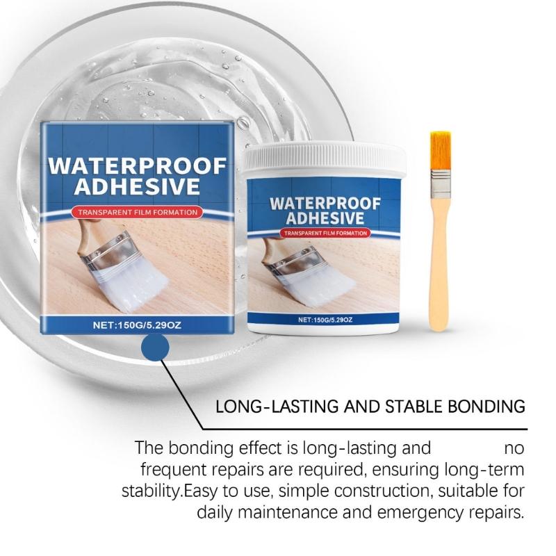 Large Capacity 150g Invisible Waterproof Sealant for Roofs and Wall Clear Coating Agent for Leak Prevention Designs