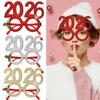 2026 Funny Eyeglasses Frames Party Decoration Christmas Theme New Year Photo Frame Creative Eye Wear for DIY Xmas Holiday Decor