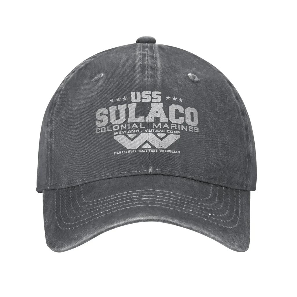 Jeans USCSS Nostromo Alien Sulaco Colonial Marines Aliens Cappellino da Baseball Casual Estivo Snapback Unisex-Ragazzi Cappellini da Baseball