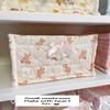 Handmade Quilted Square Storage Basket - Blogger-Inspired Style Desktop Organizer Box
