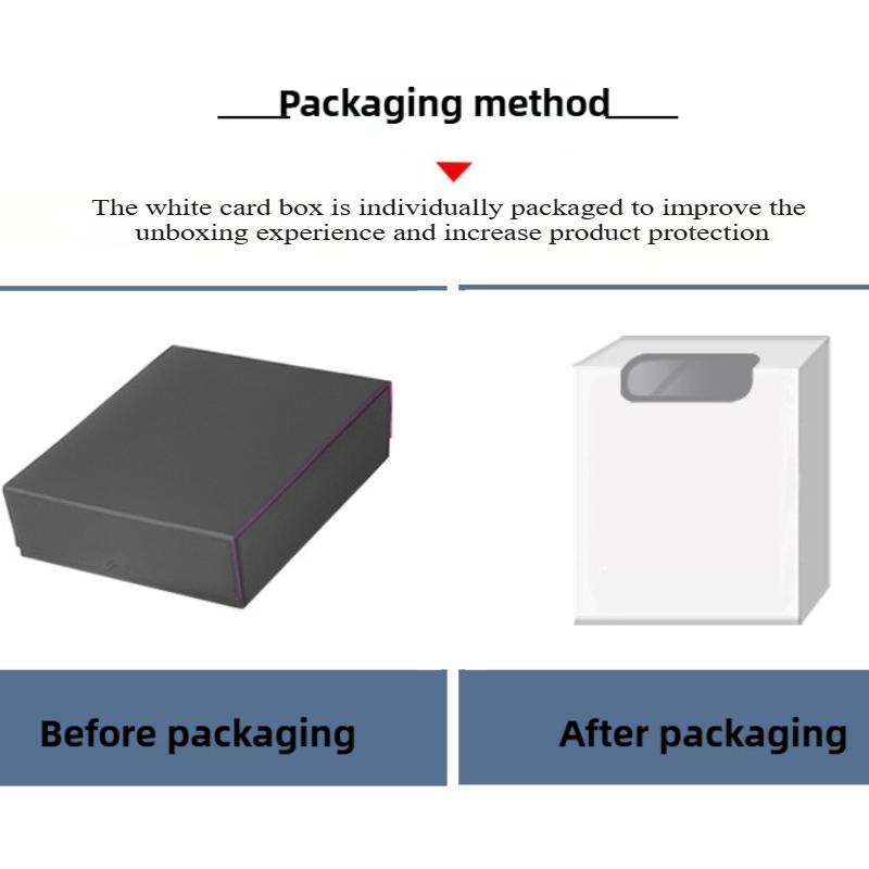 Card Storage Box for 2800+ Trading Cards with Dedicated Card Supporters 24 Colors Divider Tabs  Fits  Magic Game Sport Card Case