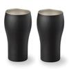 Pair Tumbler Cup Stainless Steel Beer Cup Vacuum Insulated 350ml Black Birthday Gift Set [Dolce Duo] (Boxed) Thermal/Cold AM-1687
