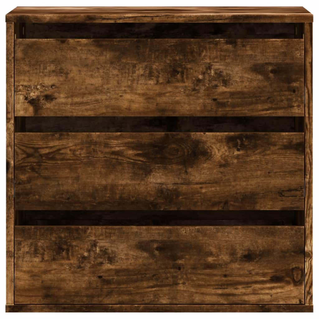 Smoke Oak Chest of Drawers 60 x 41 x 58 cm Wood Based Material
