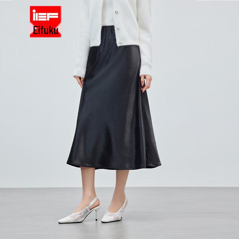 IEF Aiyifu Женская миди-юбка в французском стиле для повседневной носки M